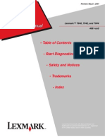 LEXMARK T640, T642, T644 4061-Xx0 Parts, Service Manual