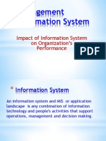 Management Information System: Impact of Information System On Organization's Performance