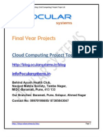 Cloud Computing IEEE Project Topics Ocularsystems - in