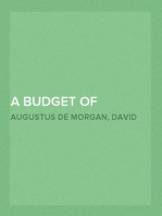 A Budget of Paradoxes, Volume I