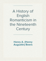 A History of English Romanticism in the Nineteenth Century