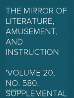 The Mirror of Literature, Amusement, and Instruction
Volume 20, No. 580, Supplemental Number