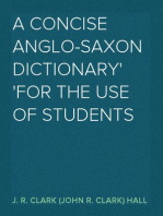 A Concise Anglo-Saxon Dictionary
For the Use of Students