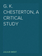 G. K. Chesterton, A Critical Study