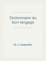 Dictionnaire du bon langage