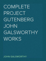 Complete Project Gutenberg John Galsworthy Works