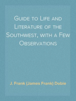 Guide to Life and Literature of the Southwest, with a Few Observations