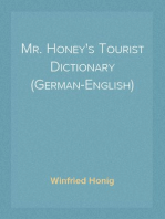 Mr. Honey's Tourist Dictionary (German-English)