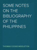 Some notes on the bibliography of the Philippines