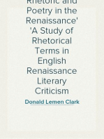 Rhetoric and Poetry in the Renaissance
A Study of Rhetorical Terms in English Renaissance Literary Criticism