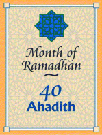 Month of Ramadhan- 40 Ahadith