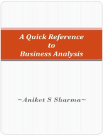 A Quick Reference to Business Analysis