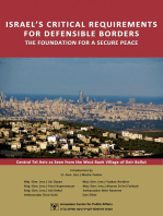 Israel's Critical Security Requirements for Defensible Borders