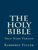 The Holy Bible True Name Version