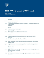 Yale Law Journal: Volume 123, Number 5 - March 2014