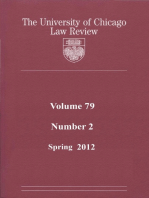 University of Chicago Law Review: Volume 79, Number 2 - Spring 2012