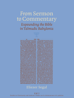 From Sermon to Commentary: Expounding the Bible in Talmudic Babylonia