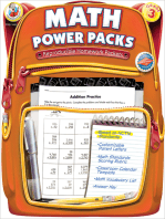 Math Power Packs, Grade 3: Reproducible Homework Packets