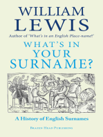 What's in Your Surname?: The Fascinating Story of British Surnames