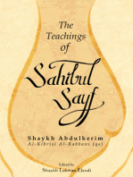 The Teachings of Sahibul Sayf Shaykh Abdulkerim