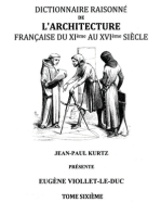 Dictionnaire Raisonné de l'Architecture Française du XIe au XVIe siècle Tome VI: Tome 6