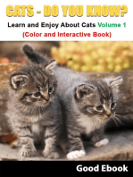 Cats - Do You know? Learn And Enjoy About Dogs Volume 1 (Color And Interactive Book)