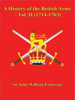 A History of the British Army – Vol. II (1714-1763)