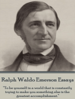 Essays: “To be yourself in a world that is constantly trying to make you something else is the greatest accomplishment.”