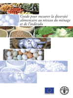 Guide pour mesurer la diversité alimentaire au niveau du ménage et de l’individu