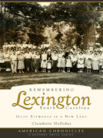 Remembering Lexington, South Carolina: Good Stewards in a New Land