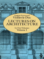 Lectures on Architecture, Volume I