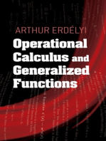 Operational Calculus and Generalized Functions