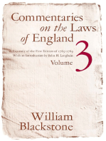 Commentaries on the Laws of England, Volume 3: A Facsimile of the First Edition of 1765-1769