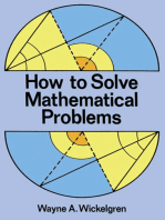 How to Solve Mathematical Problems