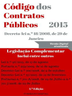 Código dos Contratos Públicos (CCP) - 2015: Direito