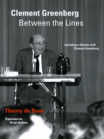 Clement Greenberg Between the Lines: Including a Debate with Clement Greenberg