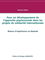 Pour un développement de l'approche psychosociale dans les projets de solidarité internationale: Retours d’expériences au Rwanda