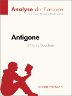 Antigone d'Henry Bauchau (Analyse de l'oeuvre): Analyse complète et résumé détaillé de l'oeuvre