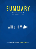 Will and Vision (Review and Analysis of Tellis and Golder's Book)