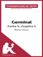 Germinal de Zola - Partie V, chapitre 5: Commentaire de texte