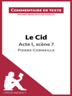 Le Cid - Acte I, scène 7 - Pierre Corneille (Commentaire de texte): Document rédigé par Claire Cornillon