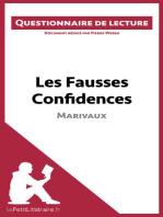 Les Fausses Confidences de Marivaux: Questionnaire de lecture