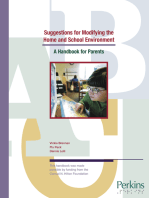 Suggestions for Modifying the Home and School Environment: A Handbook for Parents