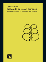 Crítica de la Unión Europea: Argumentos para la izquierda que resiste