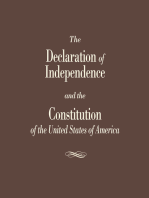 The Declaration of Independence and the Constitution of the United States