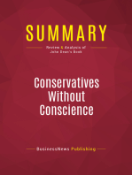 Summary: Conservatives Without Conscience: Review and Analysis of John Dean's Book