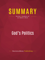 Summary: God's Politics: Review and Analysis of Jim Wallis's Book