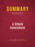 Summary: A Simple Government: Review and Analysis of Mike Huckabee's Book