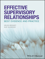 Effective Supervisory Relationships: Best Evidence and Practice