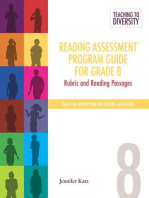 Reading Assessment Program Guide For Grade 8: Rubric and Reading Passages